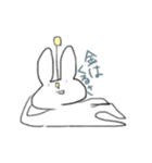 今日も普通に過ごしてるうさぎの宇宙人（個別スタンプ：7）