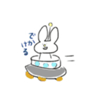 今日も普通に過ごしてるうさぎの宇宙人（個別スタンプ：8）