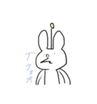 今日も普通に過ごしてるうさぎの宇宙人（個別スタンプ：37）