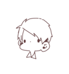 シンプル男の子（個別スタンプ：6）