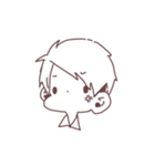 シンプル男の子（個別スタンプ：7）