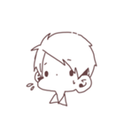 シンプル男の子（個別スタンプ：8）