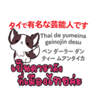 カワイイ犬日本語タイ語（個別スタンプ：12）