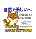 カワイイ犬日本語タイ語（個別スタンプ：20）