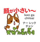 カワイイ犬日本語タイ語（個別スタンプ：23）