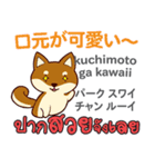 カワイイ犬日本語タイ語（個別スタンプ：30）