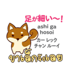 カワイイ犬日本語タイ語（個別スタンプ：40）