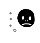 黒い人だよ（個別スタンプ：3）