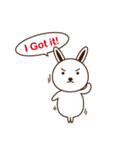Usagi Sisters(English)-Banila＆Ichigo（個別スタンプ：3）