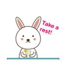 Usagi Sisters(English)-Banila＆Ichigo（個別スタンプ：9）