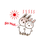 Usagi Sisters(English)-Banila＆Ichigo（個別スタンプ：16）
