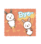 Usagi Sisters(English)-Banila＆Ichigo（個別スタンプ：40）
