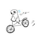 白いへんなの（個別スタンプ：7）