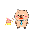 OFFICE PIG 5 : I am hungry（個別スタンプ：4）