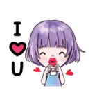 Colourful girl（個別スタンプ：1）
