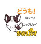 きまぐれ犬日本語タイ語（個別スタンプ：15）