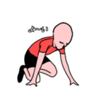 格好だけは悪くない陸上選手（個別スタンプ：1）