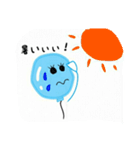 ふわふわ風船（個別スタンプ：9）