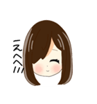 片目な女の子（個別スタンプ：5）