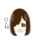 片目な女の子（個別スタンプ：8）