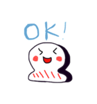 ゆるっとおもち。（個別スタンプ：3）