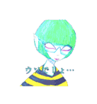 宇宙人っぽい虫（個別スタンプ：7）