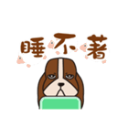 Basset hound of sadness with a smile（個別スタンプ：6）