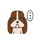Basset hound of sadness with a smile（個別スタンプ：8）