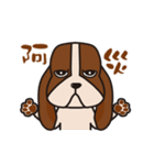 Basset hound of sadness with a smile（個別スタンプ：11）