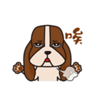 Basset hound of sadness with a smile（個別スタンプ：13）