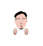 まとまりない気持ち悪い人（個別スタンプ：1）