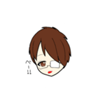 眼鏡メンズ（個別スタンプ：1）