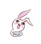 Out window rabbit（個別スタンプ：9）