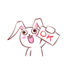 Out window rabbit（個別スタンプ：10）