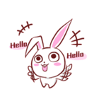 Out window rabbit（個別スタンプ：19）