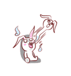 Out window rabbit（個別スタンプ：22）