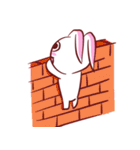 Out window rabbit（個別スタンプ：23）