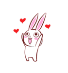 Out window rabbit（個別スタンプ：24）