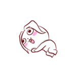 Out window rabbit（個別スタンプ：25）