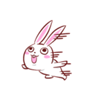 Out window rabbit（個別スタンプ：26）