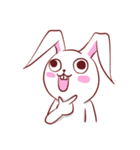 Out window rabbit（個別スタンプ：31）