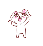 Out window rabbit（個別スタンプ：33）