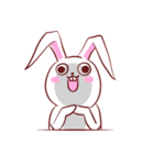 Out window rabbit（個別スタンプ：34）
