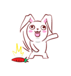 Out window rabbit（個別スタンプ：39）