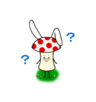 キノコうさぎ（個別スタンプ：1）