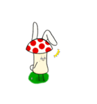 キノコうさぎ（個別スタンプ：2）