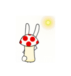 キノコうさぎ（個別スタンプ：21）