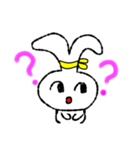 ハチマキうさぎ（個別スタンプ：3）