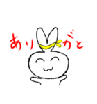 ハチマキうさぎ（個別スタンプ：7）