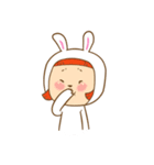 chicken and rabbit cute（個別スタンプ：1）